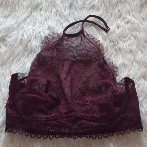 🔥2/30$ NWT VS Sexy Eyelash Lace High Neck Bra - Picture 5 of 7